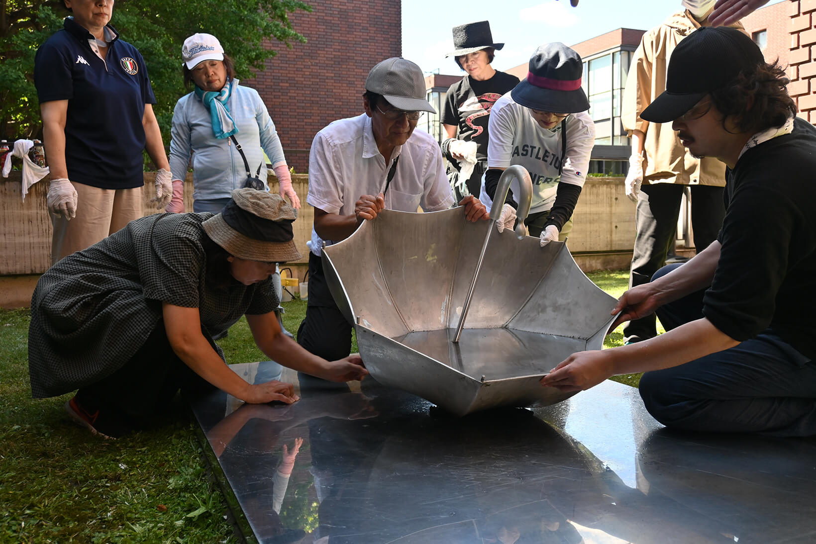 202309 野外彫刻洗浄